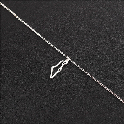 Collana mappa Israele traforata