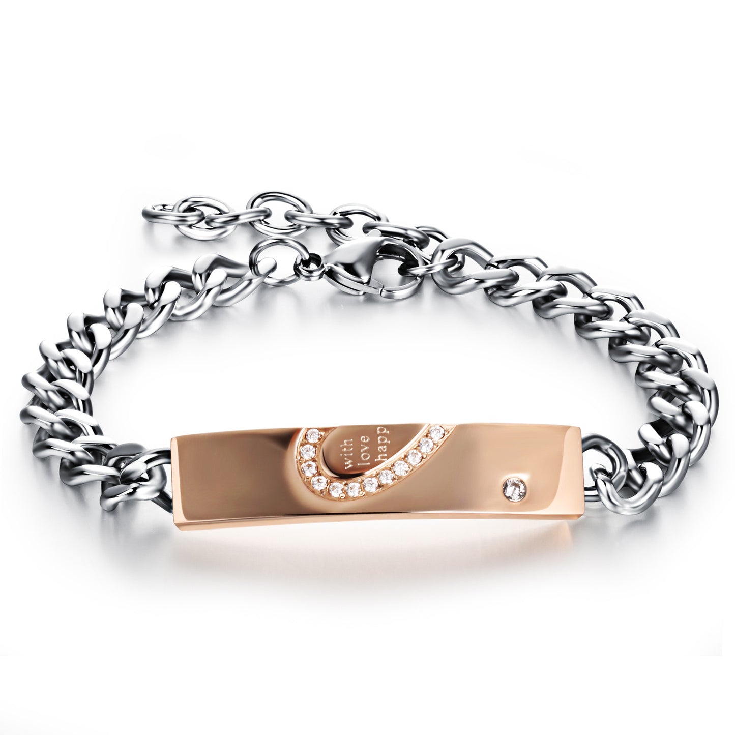 Bracciale coppia titanio