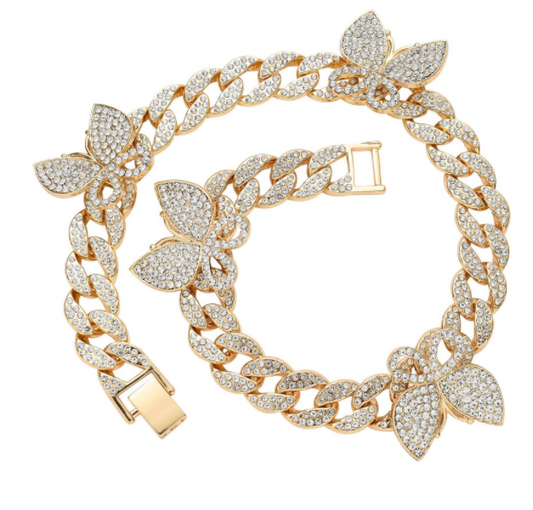 Collana cubana farfalla