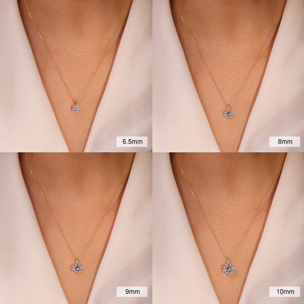 Collana moissanite sei artigli