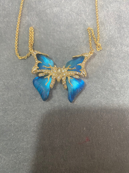 Collana farfalla zircone diamantata