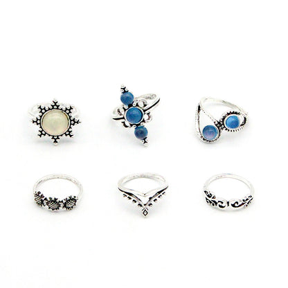 Set 6 anelli girasole