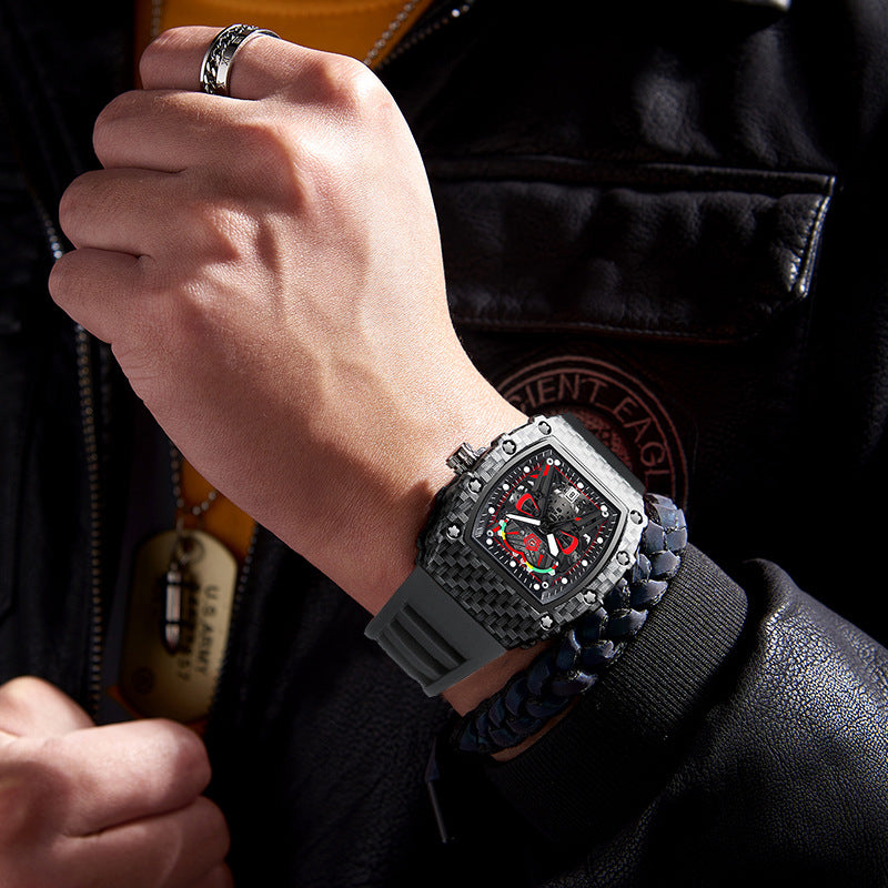 Orologio da uomo quarzo impermeabile luminoso