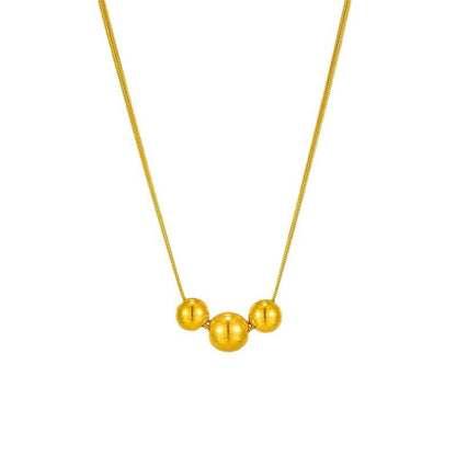 Collana sfera titanio