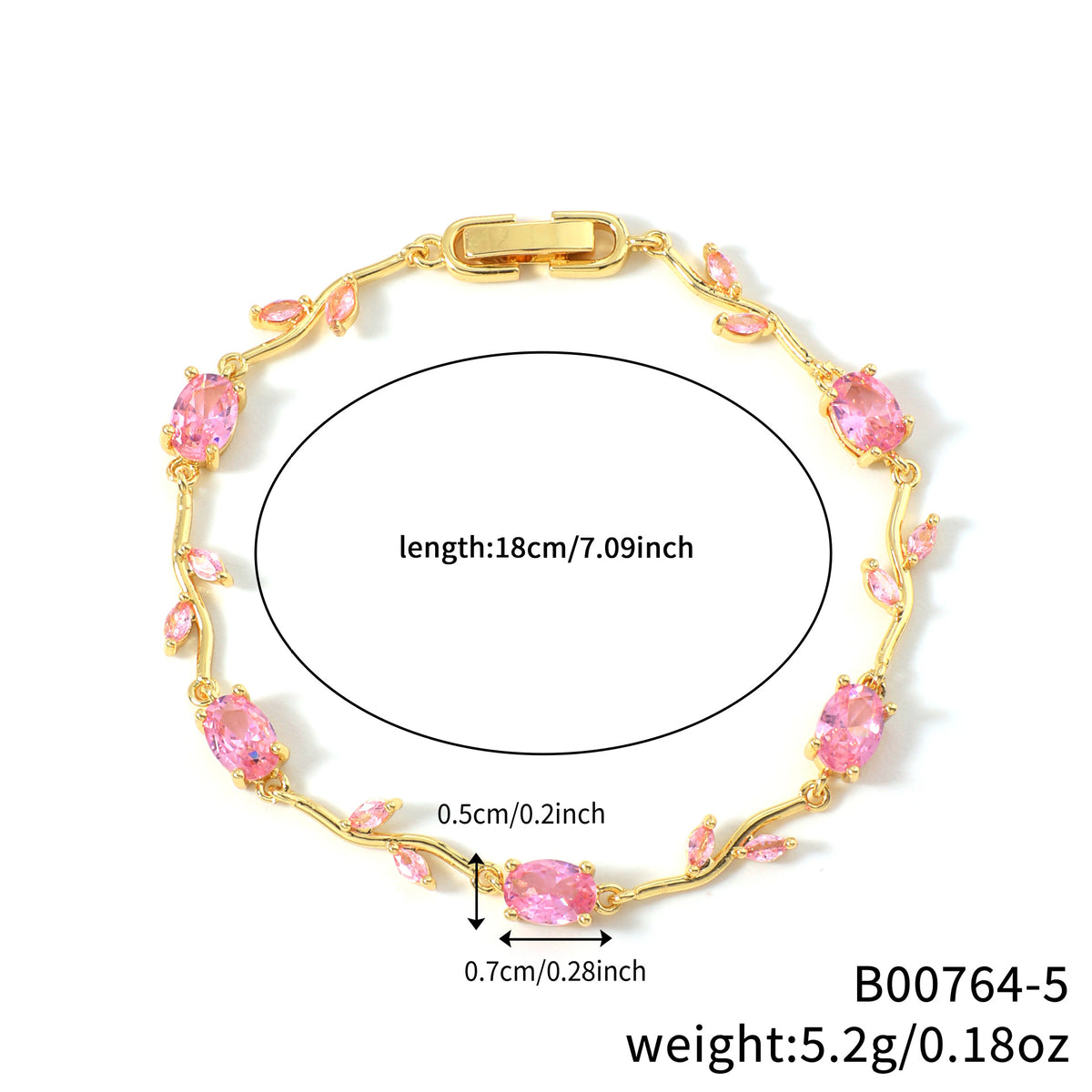 Bracciale Zircone Geometrico