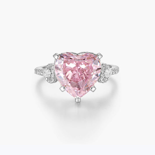 Anello cuore zircone francese da donna