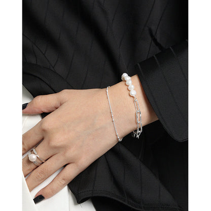 Collana perle barocco a trama