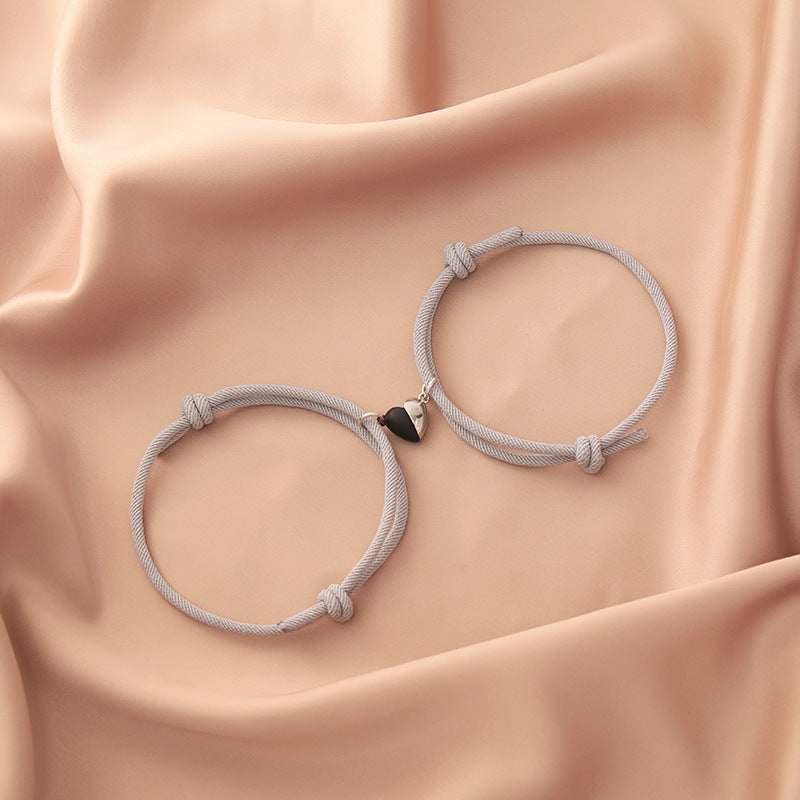 Bracciale coppia magnetico bianco e nero