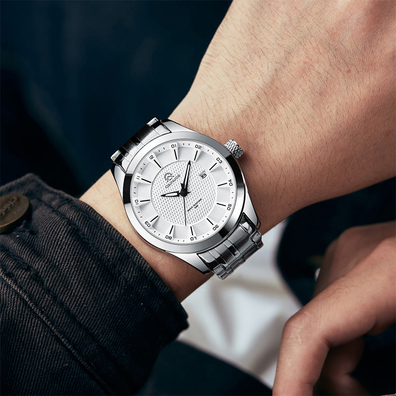 Orologio da uomo impermeabile con calendario al quarzo