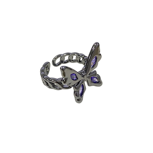 Anello Farfalla Cristalli
