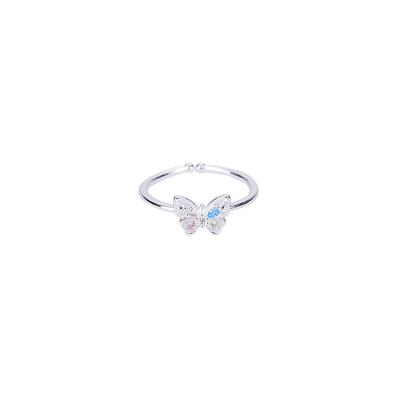 Anello farfalla zircone 3D