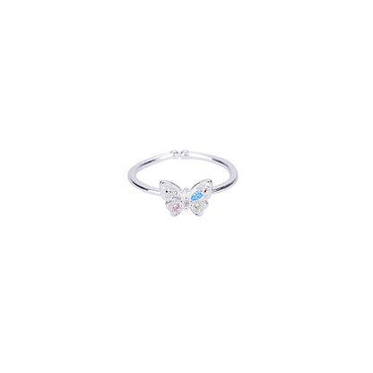Anello farfalla zircone 3D