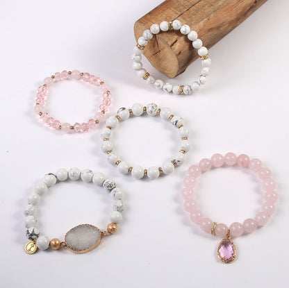Bracciale cristalli rosa