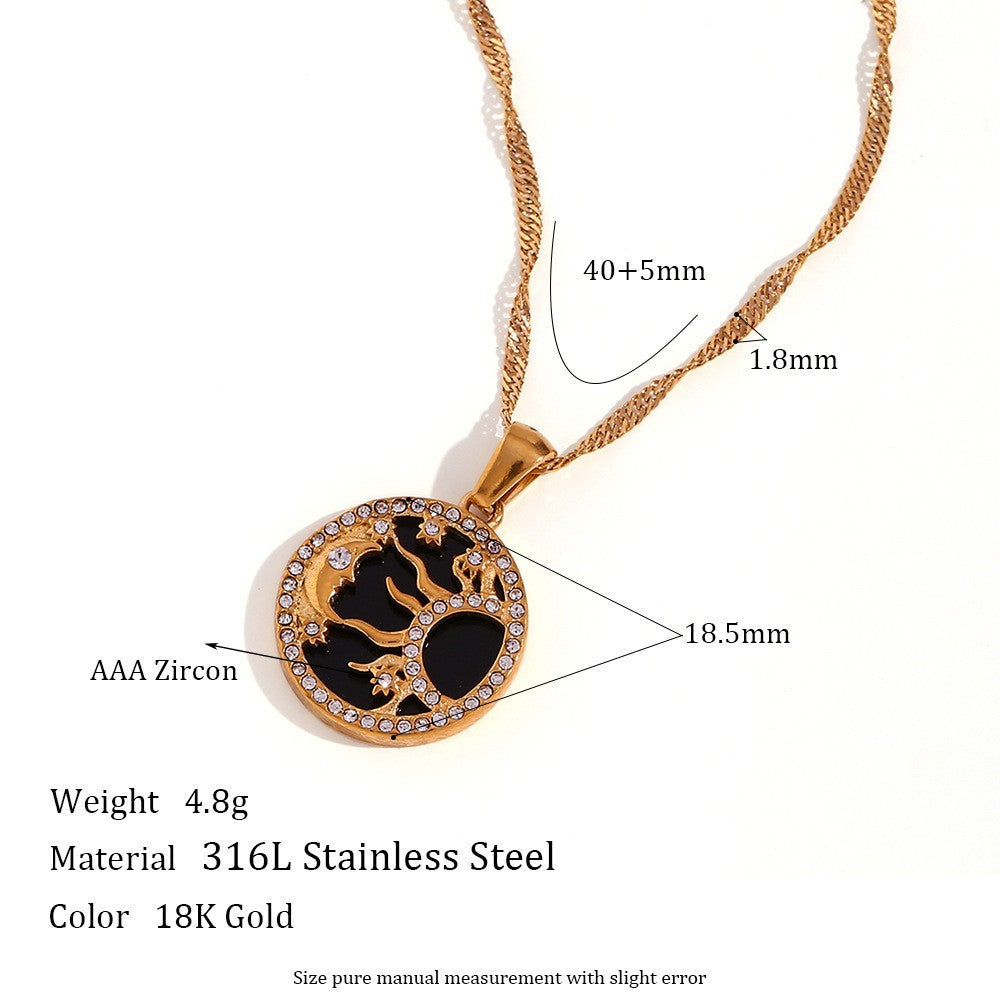 Collana retrò in acciaio