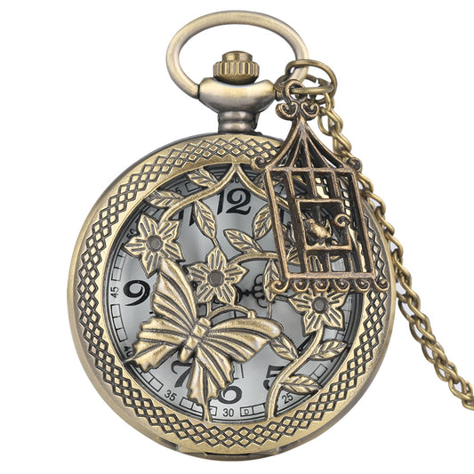 Orologio da tasca farfalla