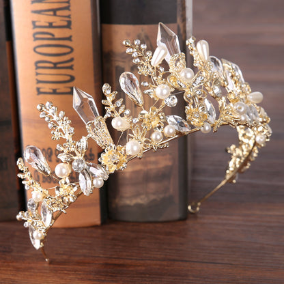 Tiara barocca con cristalli