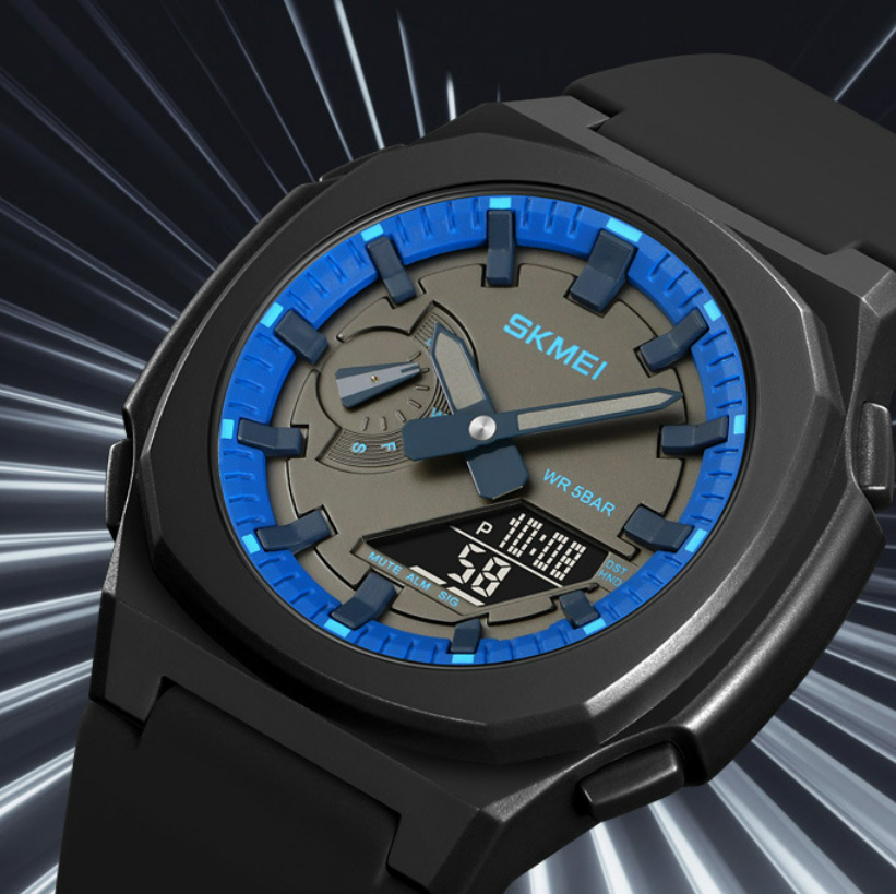 Orologio digitale doppio display impermeabile