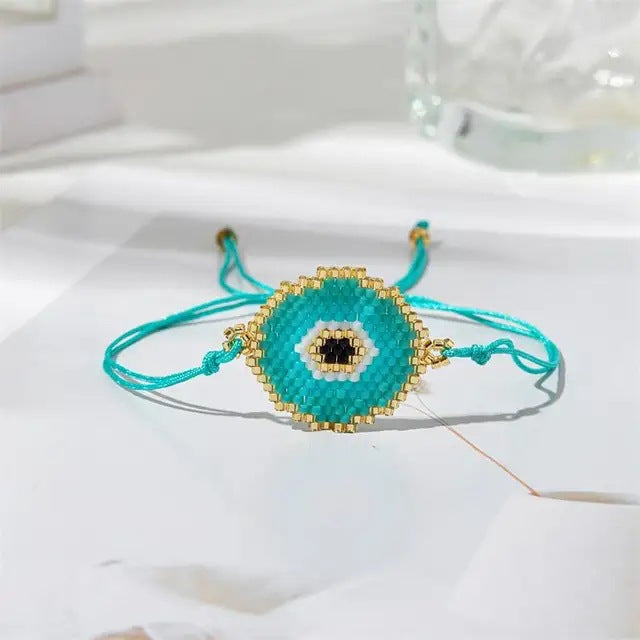 Bracciale geometrico con perline