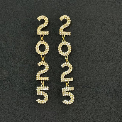 Orecchini Geometrici con strass e nappa