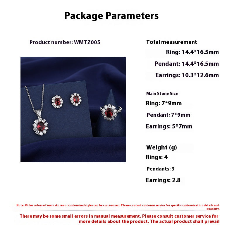 Set collana anello orecchini diamanti da donna