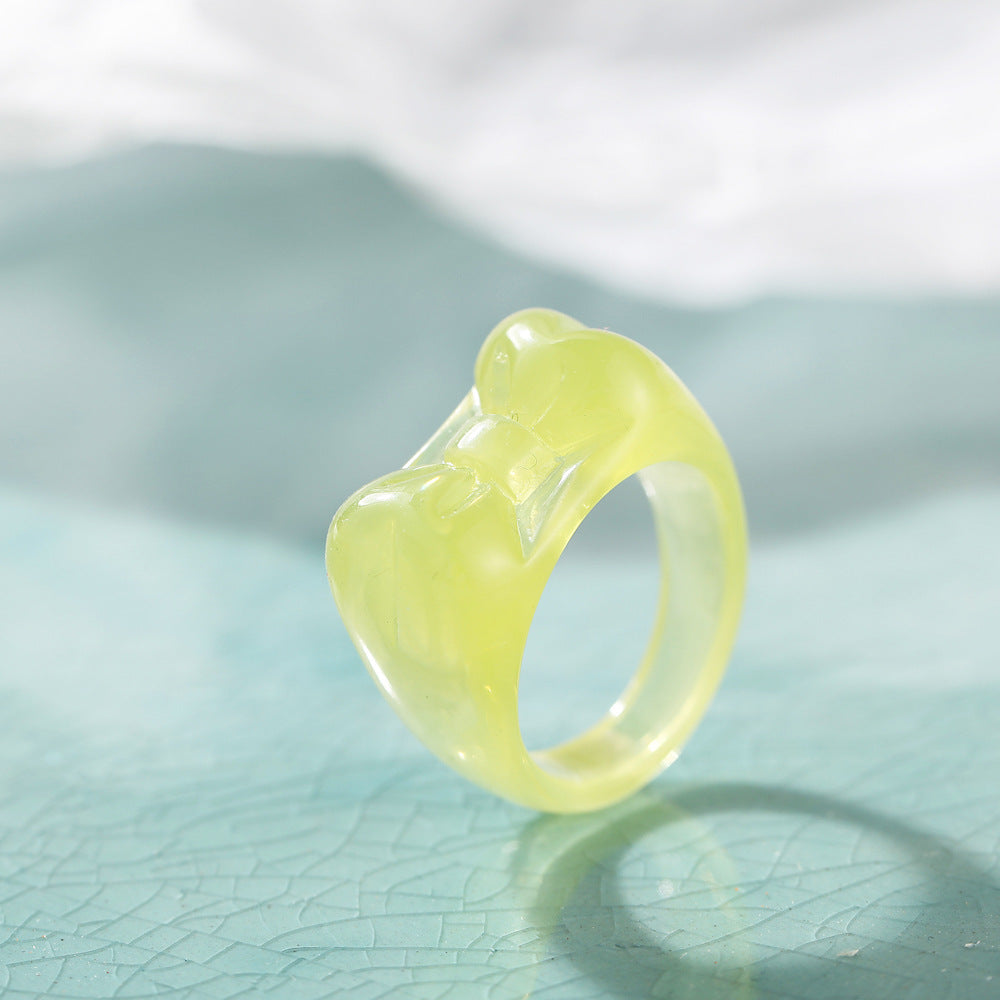 Anello farfalla resina
