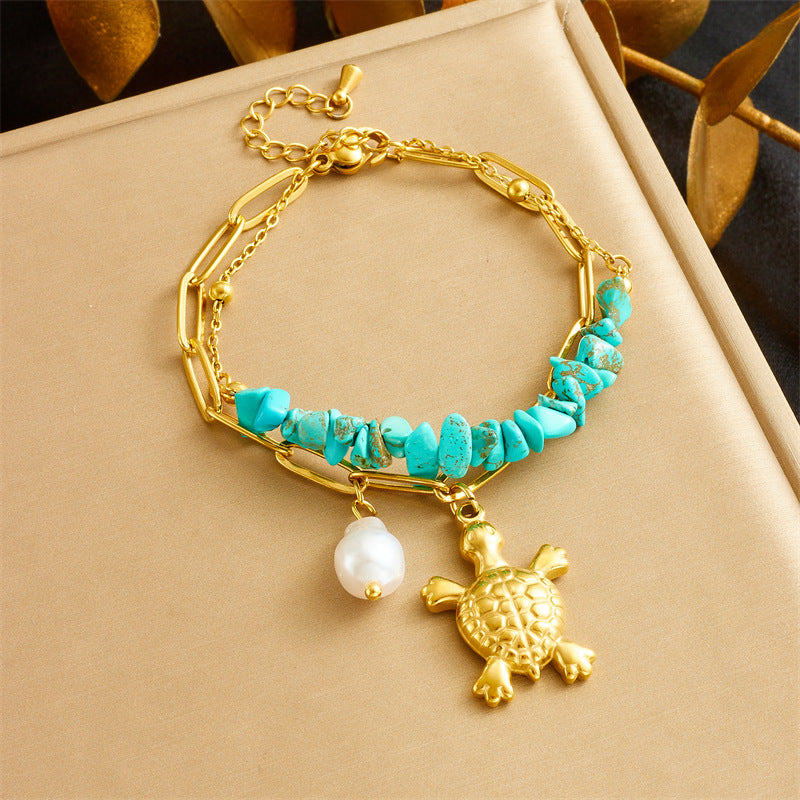 Bracciale tartaruga turchese